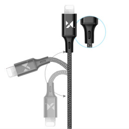 Kabelis USB laidas Iphone Lightning 2.4A 1m baltas