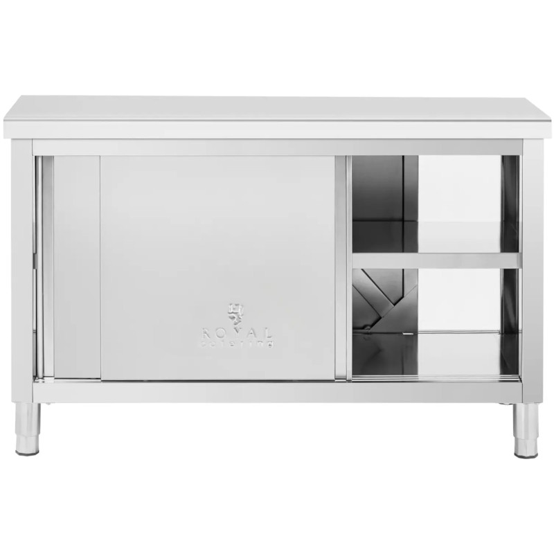 Stalas, centrinis stalviršis su praleidžiama spintele, 140 x 60 cm STAL