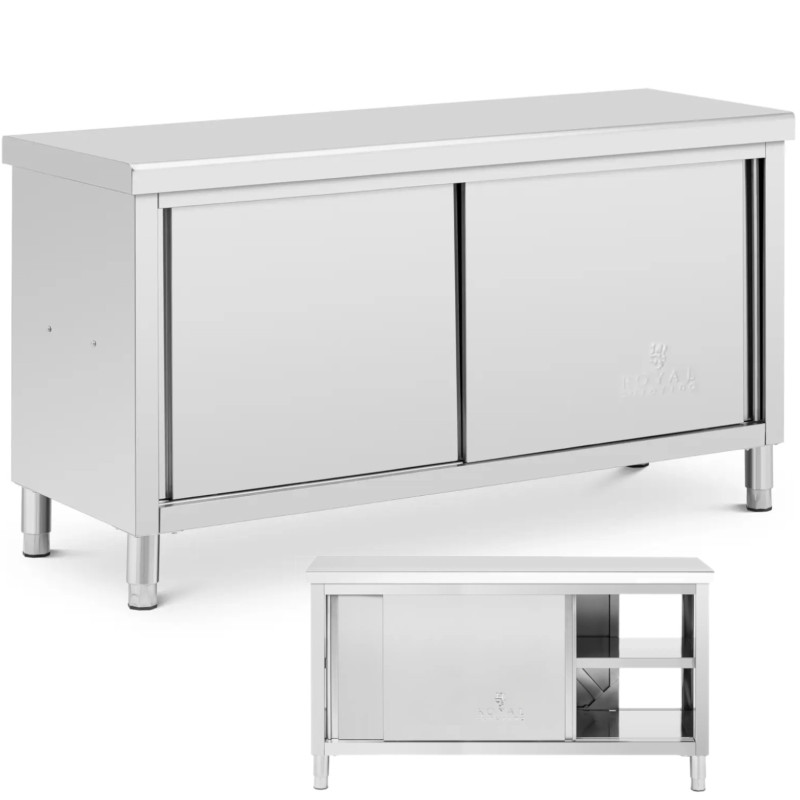 
Stalas, centrinis stalviršis su praleidžiama spintele, 160 x 60 cm STAL

