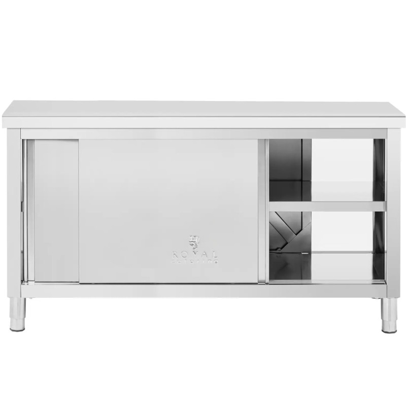 Stalas, centrinis stalviršis su praleidžiama spintele, 160 x 60 cm STAL