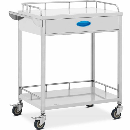 Kosmetinio gydymo laboratorinis vežimėlis STEEL 2 lentynos 1 stalčius 71 x 44 x 87 cm 40 kg Kosmetinio gydymo laboratorinis vežimėlis STEEL 2 lentynos 1 stalčius 71 x 44 x 87 cm 40 kg