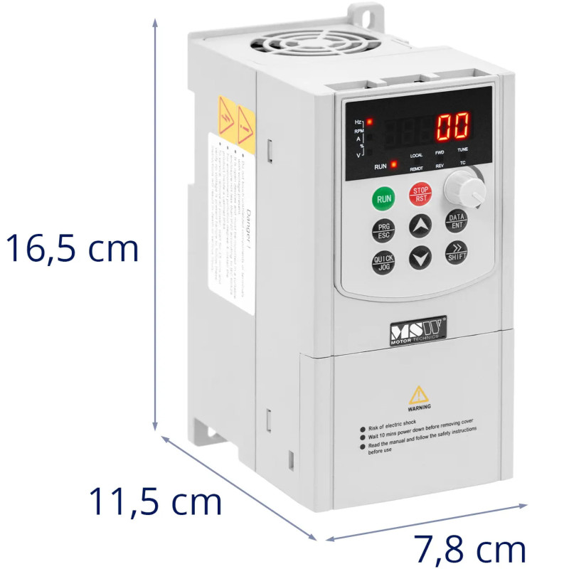 VFD dažnio keitiklis 500 Hz 1500 W 230 V