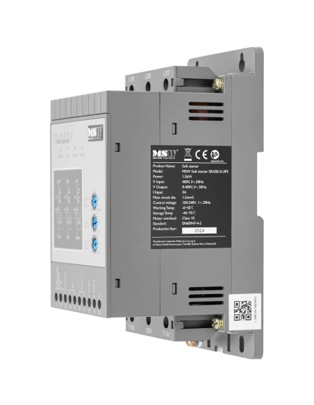 Minkštas starteris švelniam variklių paleidimui 3 A 1,5 kW 400 / 100-240 V
 
Minkštas starteris švelniam variklių paleidimui 3 A 1,5 kW 400 / 100-240 V