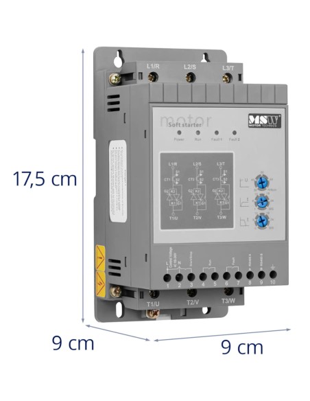 Minkštas starteris švelniam variklių paleidimui 3 A 1,5 kW 400 / 100-240 V
 
Minkštas starteris švelniam variklių paleidimui 3 A 1,5 kW 400 / 100-240 V