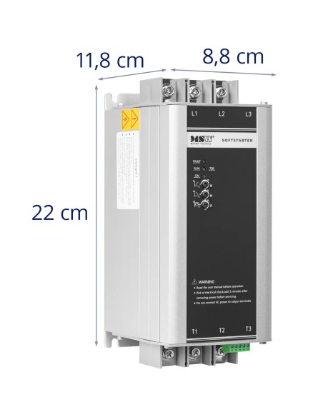 Minkštas starteris švelniam variklių paleidimui 13 A 5,5 kW 400 V
 
Minkštas starteris švelniam variklių paleidimui 13 A 5,5 kW 400 V