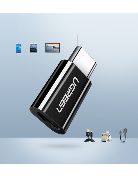 Mikro USB į USB-C adapteris – juodas
 
Mikro USB į USB-C adapteris – juodas
