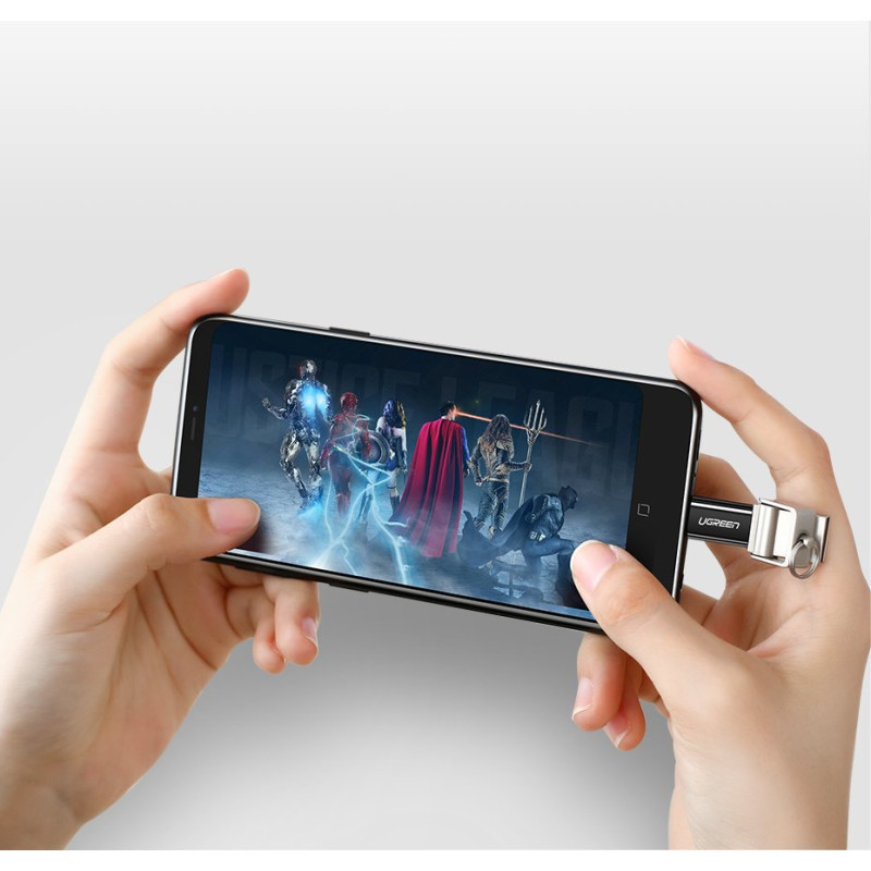 Mikro USB į USB-C adapteris – juodas
