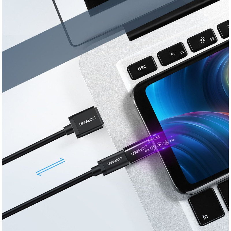 Mikro USB į USB-C adapteris – juodas