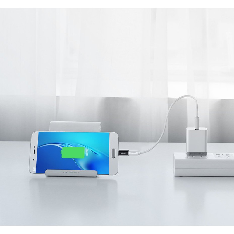 Mikro USB į USB-C adapteris – juodas