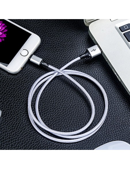 Kabelis USB laidas Iphone Lightning 2.4A 1m baltas Kabelis USB laidas Iphone Lightning 2.4A 1m baltas
