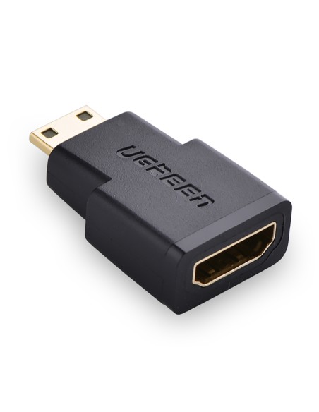 Mini HDMI (vyriškas) – HDMI (moteriškas) adapteris – juodas
 
Mini HDMI (vyriškas) – HDMI (moteriškas) adapteris – juodas