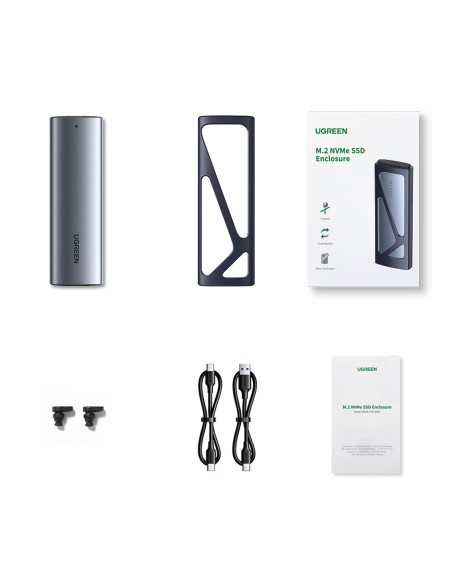 M.2 NVMe 10Gbps disko lizdo dėklas + USB-C – USB-A / USB-C – USB-C laidas – juodas
 
M.2 NVMe 10Gbps disko lizdo dėklas + USB-C – USB-A / USB-C – USB-C laidas – juodas