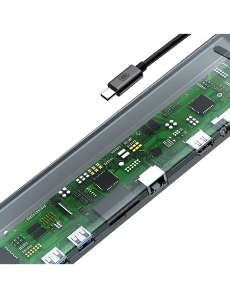 Prijungimo stotelė Apple MacBook HUB adapteriui 10in1 Prijungimo stotelė Apple MacBook HUB adapteriui 10in1