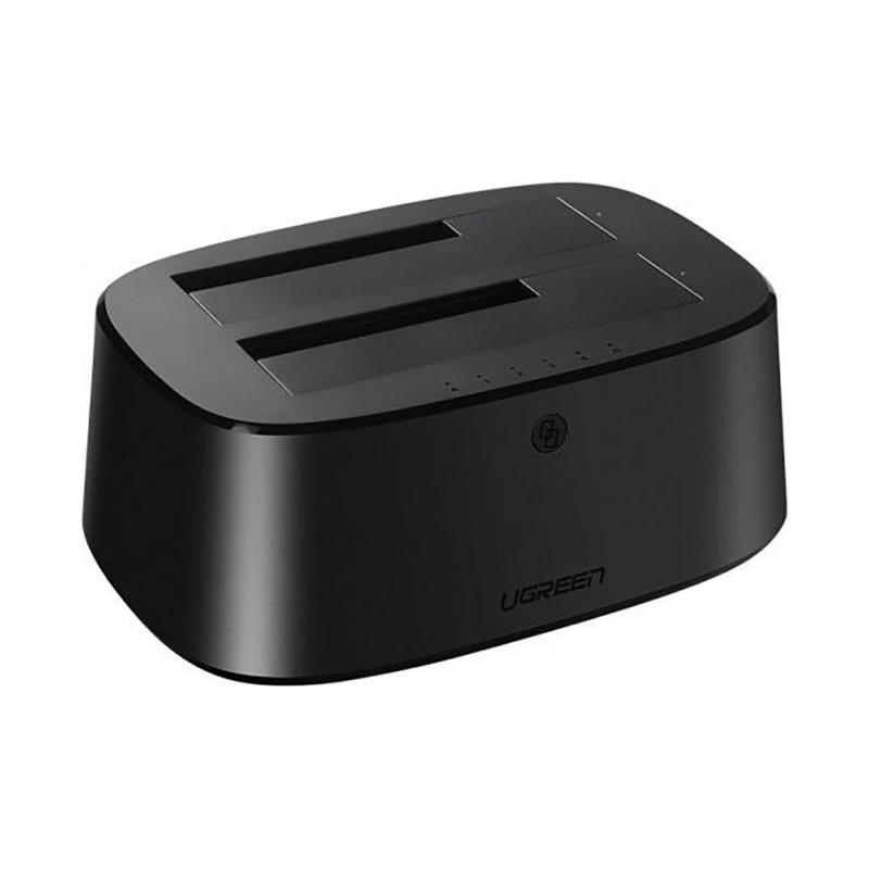 
SATA 2,5 colio 3,5 colio SSD HHD prijungimo stotis su USB 3.0 EU maitinimo šaltiniu – juoda
