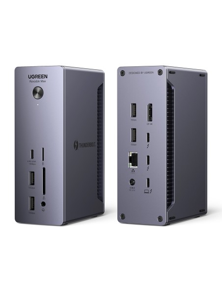 13in1 „Thunderbolt 4“ prijungimo stotis / USB-A / DP / RJ45 / SD TF skaitytuvas / USB-C / mini lizdas
 
13in1 „Thunderbolt 4“ prijungimo stotis / USB-A / DP / RJ45 / SD TF skaitytuvas / USB-C / mini lizdas