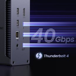 
13in1 „Thunderbolt 4“ prijungimo stotis / USB-A / DP / RJ45 / SD TF skaitytuvas / USB-C / mini lizdas
