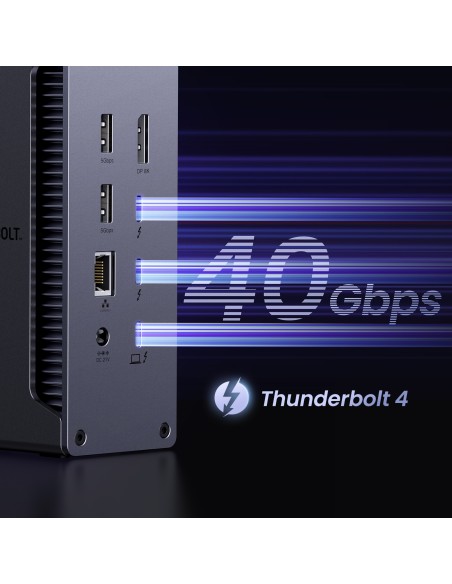 13in1 „Thunderbolt 4“ prijungimo stotis / USB-A / DP / RJ45 / SD TF skaitytuvas / USB-C / mini lizdas
 
13in1 „Thunderbolt 4“ prijungimo stotis / USB-A / DP / RJ45 / SD TF skaitytuvas / USB-C / mini lizdas