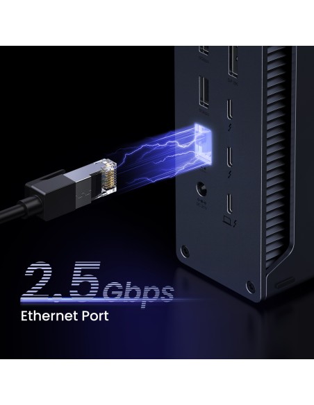 13in1 „Thunderbolt 4“ prijungimo stotis / USB-A / DP / RJ45 / SD TF skaitytuvas / USB-C / mini lizdas
 
13in1 „Thunderbolt 4“ prijungimo stotis / USB-A / DP / RJ45 / SD TF skaitytuvas / USB-C / mini lizdas