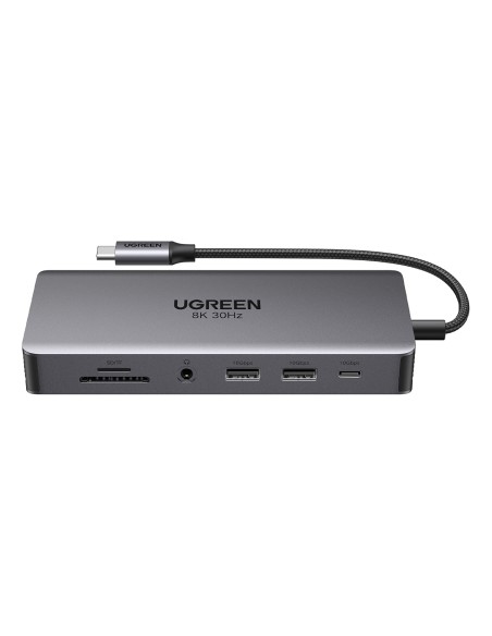 13in1 HUB adapteris USB-C - USB-A / USB-C / HDMI / DisplayPort / RJ45 / SD TF / AUX / USB-C PD - pilka
 
13in1 HUB adapteris USB-C - USB-A / USB-C / HDMI / DisplayPort / RJ45 / SD TF / AUX / USB-C PD - pilka