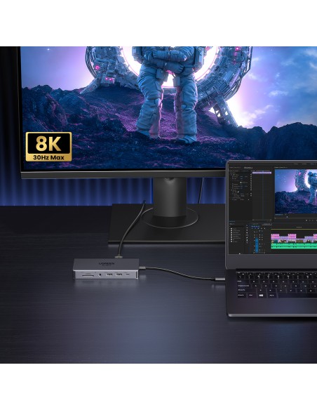 13in1 HUB adapteris USB-C - USB-A / USB-C / HDMI / DisplayPort / RJ45 / SD TF / AUX / USB-C PD - pilka
 
13in1 HUB adapteris USB-C - USB-A / USB-C / HDMI / DisplayPort / RJ45 / SD TF / AUX / USB-C PD - pilka