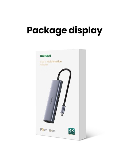 HUB adapteris USB-C - USB-A / HDMI / RJ45 / SD ir TF kortelių skaitytuvas / USB-C PD 100W - pilka
 
HUB adapteris USB-C - USB-A / HDMI / RJ45 / SD ir TF kortelių skaitytuvas / USB-C PD 100W - pilka