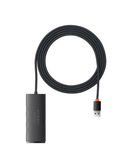 Lite serijos HUB 4 prievadų USB-A iki 4xUSB-A 3,0 2m juodas Lite serijos HUB 4 prievadų USB-A iki 4xUSB-A 3,0 2m juodas