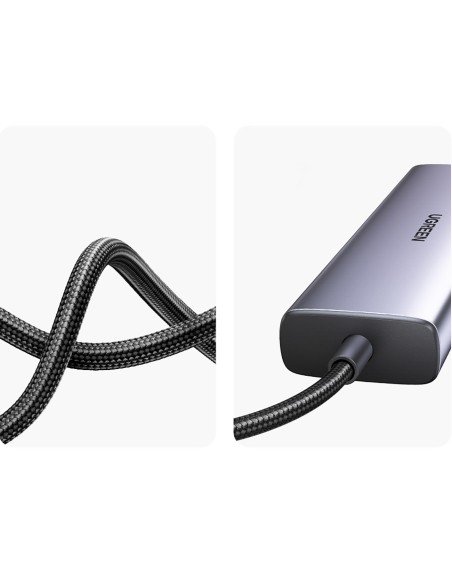 HUB adapteris USB-C - USB-A / HDMI / RJ45 / SD ir TF kortelių skaitytuvas / USB-C PD 100W - pilka
 
HUB adapteris USB-C - USB-A / HDMI / RJ45 / SD ir TF kortelių skaitytuvas / USB-C PD 100W - pilka
