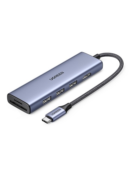6in1 HUB adapteris USB-C – HDMI / USB-A / SD TF kortelių skaitytuvas – pilka
 
6in1 HUB adapteris USB-C – HDMI / USB-A / SD TF kortelių skaitytuvas – pilka