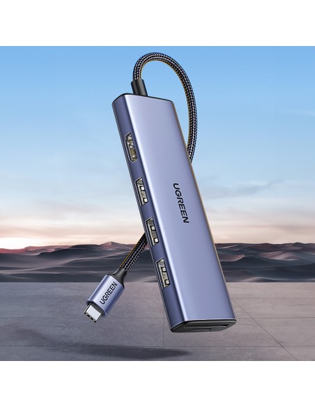 6in1 HUB adapteris USB-C – HDMI / USB-A / SD TF kortelių skaitytuvas – pilka
 
6in1 HUB adapteris USB-C – HDMI / USB-A / SD TF kortelių skaitytuvas – pilka