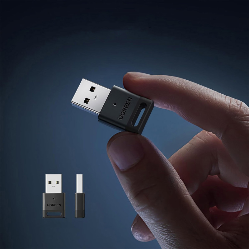 Bluetooth 5.3 USB-A adapterio modulis – juodas
