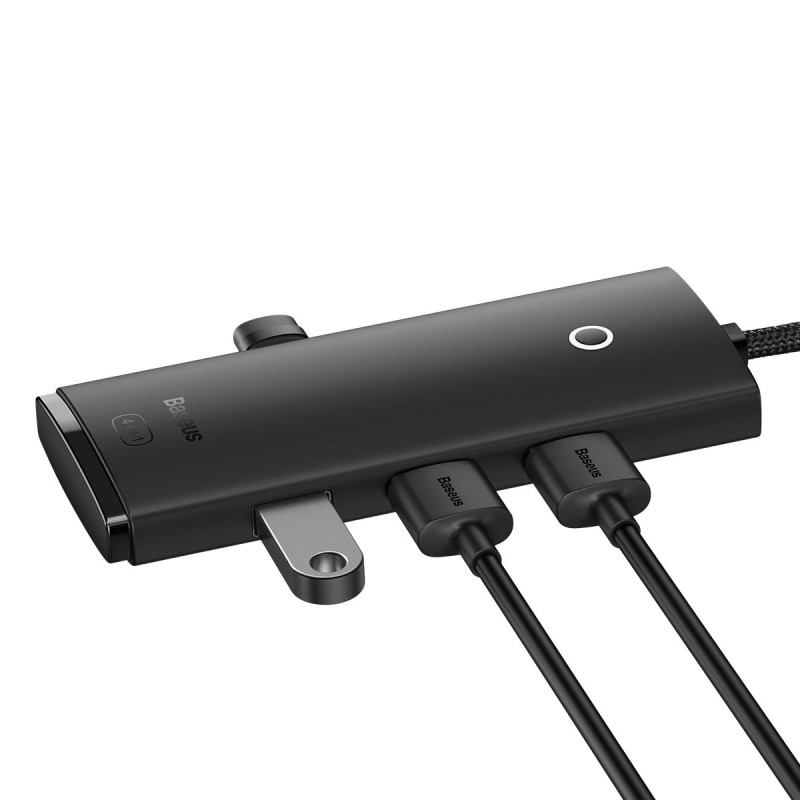 Lite serijos HUB 4 prievadų USB-A iki 4xUSB-A 3,0 2m juodas