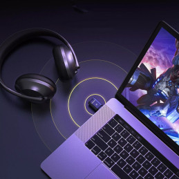 
Garso adapterio siųstuvas Bluetooth 5.3 aptX USB-C – juodas
