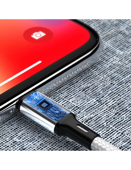 Kabelis USB laidas Iphone Lightning 2.4A 1m baltas Kabelis USB laidas Iphone Lightning 2.4A 1m baltas