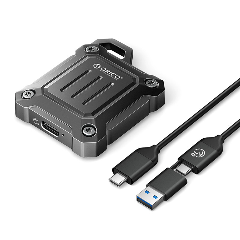 
XAM2 M.2 2230 USB-C taktinis sustiprintas disko skyrius – juodas
