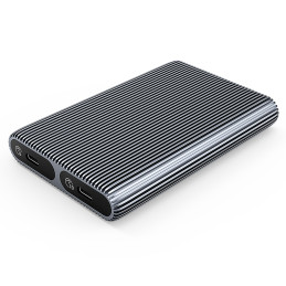 
AM2C3-2SN dvigubas M.2 SATA+NVME USB-C 10Gb/ s korpusas – pilkas
