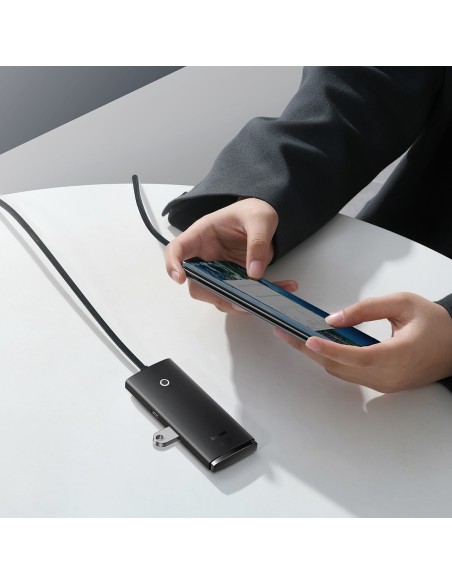 Lite serijos HUB 4 prievadų USB-A iki 4xUSB-A 3,0 2m juodas Lite serijos HUB 4 prievadų USB-A iki 4xUSB-A 3,0 2m juodas