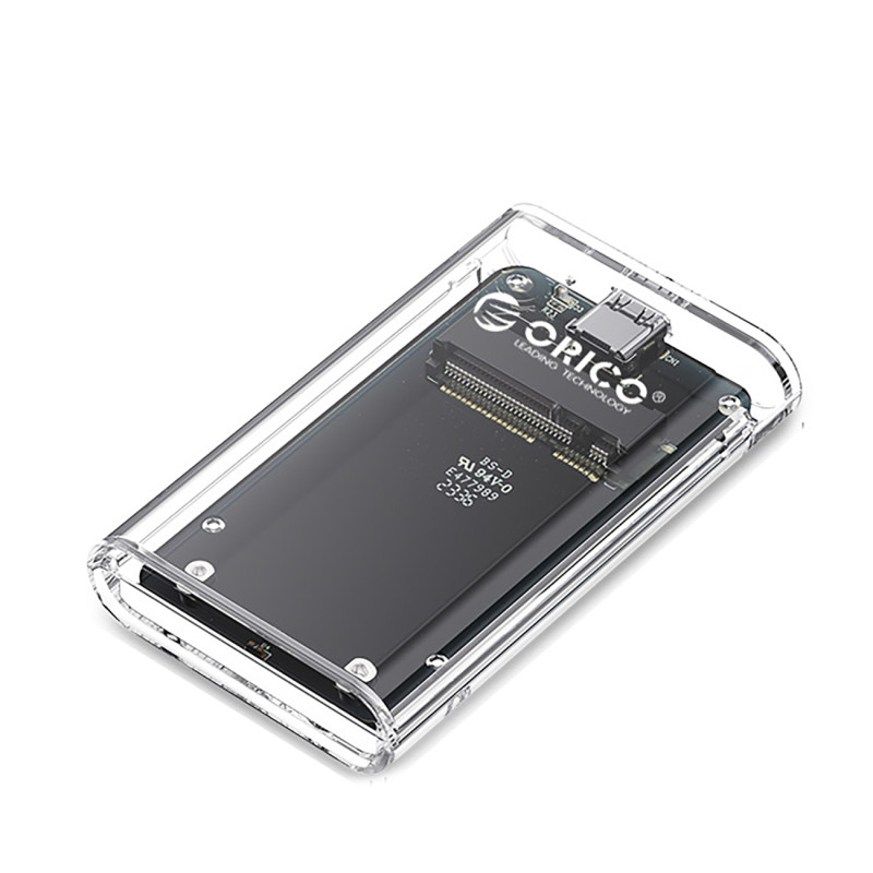 
TC10-MS MSATA USB-C 5Gb/ s disko dėklas – skaidrus
