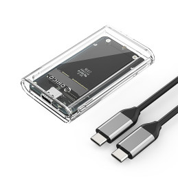 
TC10-MS MSATA USB-C 5Gb/ s disko dėklas – skaidrus
