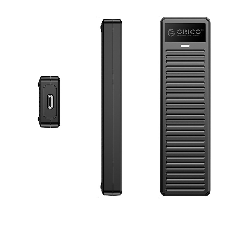 DDM2-C3 M.2 NVME USB-C 10Gb/ s disko dėklas – pilkas