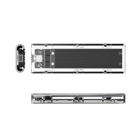 
TCM2-C3 M.2 NVME USB-C 10Gb/ s disko dėklas – juodas/ permatomas
