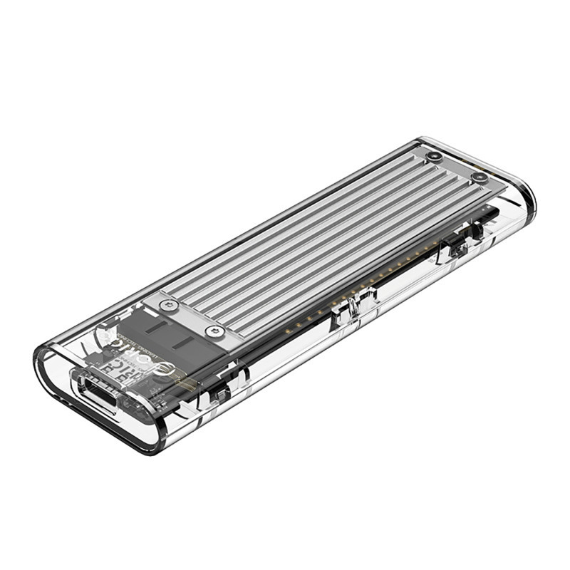 
TCM2-C3 M.2 NVME USB-C 10Gb/ s disko dėklas – pilkai skaidrus
