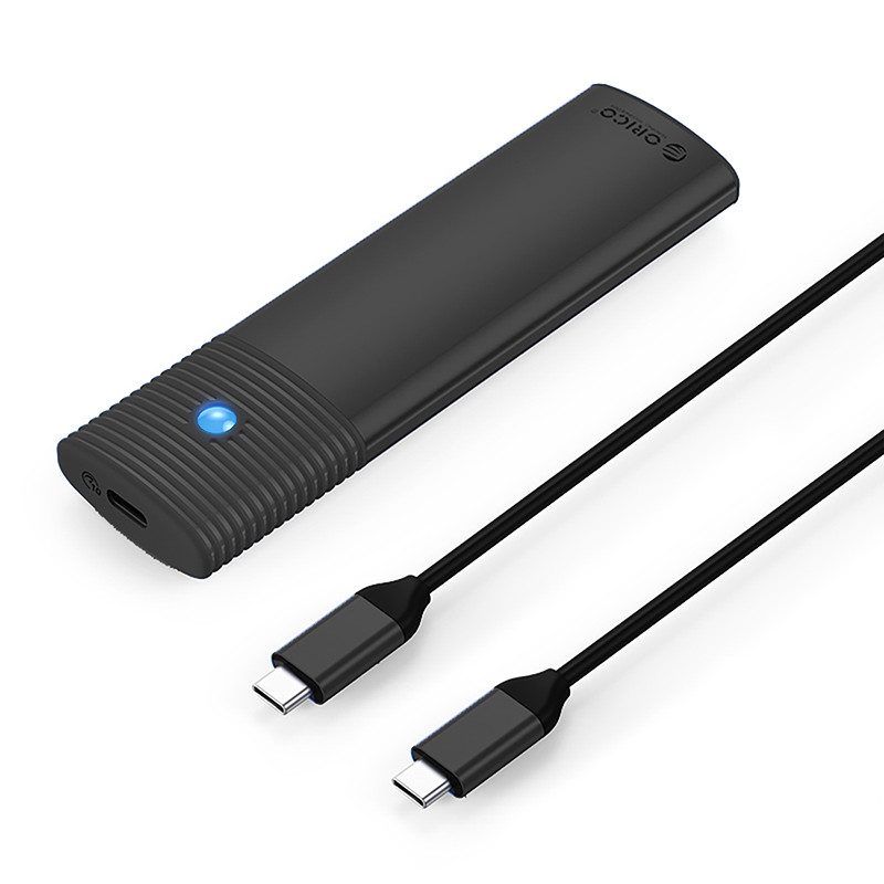 
PWM2 M.2 NGFF SATA USB-C 5Gb/ s disko dėklas – juodas
