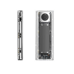 
TCM2-G20 M.2 NVME USB-C 3.2 20Gb/ s disko dėklas – sidabrinis skaidrus
