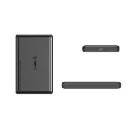 
DDL25-C3 2,5 colio HDD / SSD USB-C 5Gb/ s disko dėklas – juodas
