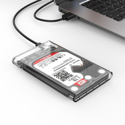 
2139C3 2,5 colio HDD / SSD USB-C 5Gb/ s korpusas – skaidrus
