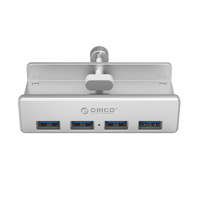 Stebulės skirstytuvas MH4PU monitoriaus stalo gnybtui 4x USB-A – sidabrinis