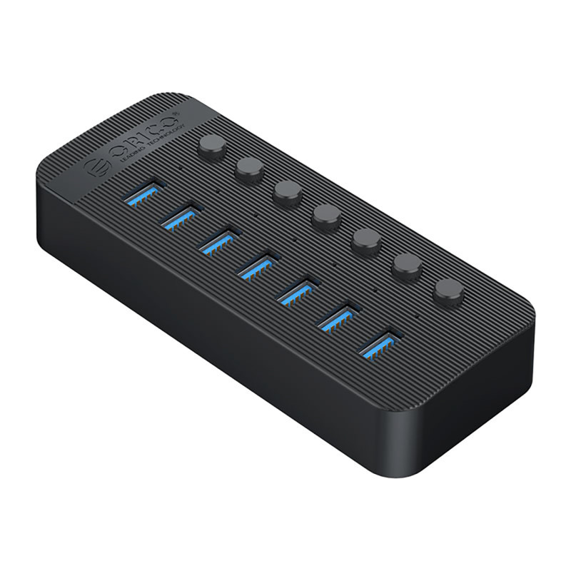
Hub CT2U3-7AB su 7x USB-A jungikliais - juodas
