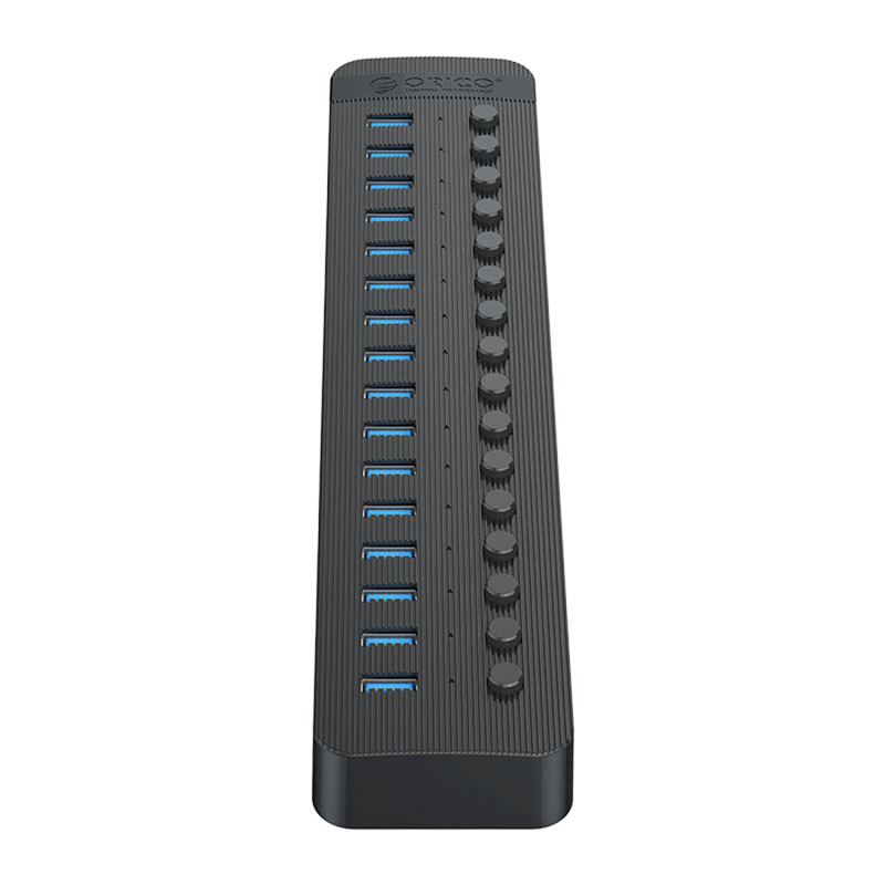 Hub CT2U3-16AB su 16x USB-A jungikliais - juodas