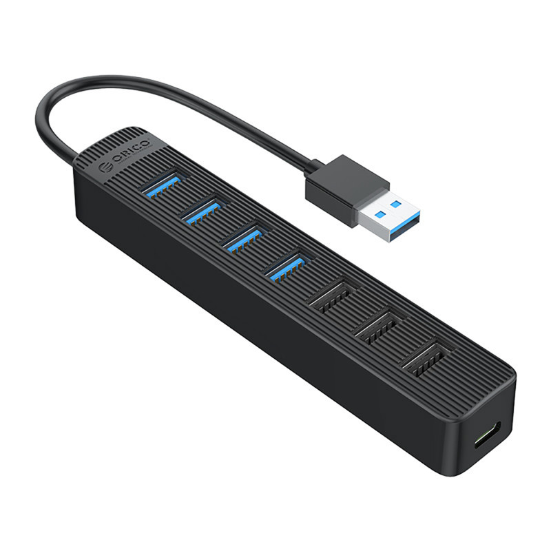 
Stebulės skirstytuvas TWU32-4A USB-A – USB-A USB-C 5V/ 3A – juodas
