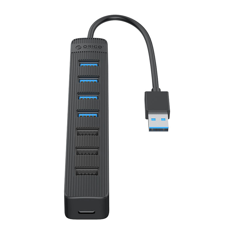 Stebulės skirstytuvas TWU32-4A USB-A – USB-A USB-C 5V/ 3A – juodas